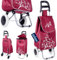 orion group Carrello per la spesa, con ruote, 30 l, 25 kg, colore: rosso vinaccia