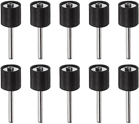 sourcing map Lot de 10 mandrins en caoutchouc pour tambour de ponçage 1/2 Tige de 1/8 Support de manchon de ponçage pour ponceuse à tambour meuleuse rotative