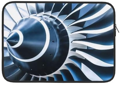 Jet Engine Bedruckte Laptop-Hülsen-Tasche 13 Zoll Wasserdicht Langlebig Laptop Fall Computer Tragetasche Notebook Tragetasche