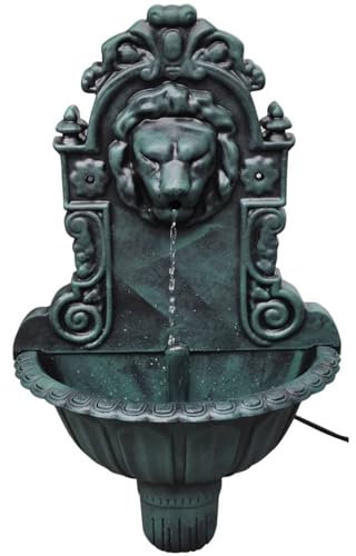 Homgoday Väggfontän Lionhuvud Design, Möbler för Inomhus Utomhus Vardagsrum Sovrum