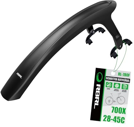 RBRL Fahrrad Schutzblech,Universal Schutzblech Fahrrad 28 Zoll,Verstellbarer und einfach zu installierender Mudguard,für Gravelbikes sowie Straßen- oder Falträder（Vorderrad）