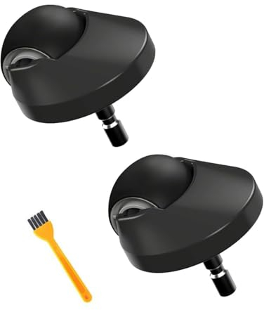 Hibucuo 2 Stück Ersatzrad Räder kompatibel mit Roomba Series E, i, S (e5, e6, i7, i7+, s9, etc.), Kunststoff,Staubsauger, kompatibel mit iRobot Roboter, Zubehör und Ersatzteil,Schwarz