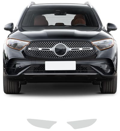 FDAIUN Headlight PPF Paint Protection Film for Mercedes-Benz GLC SUV Luxury 2023 2024 TPU PPF Film Protective Film Transparent Protective Film Accessories Pack of 2