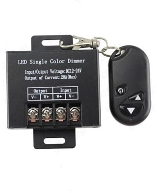 Taikuwu DC12-24V Max.20A RF Fernbedienung Controller LED Funk Regler Dimmer für Leuchtmittel LED Strip