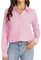 J.VER Damen Hemdbluse Langarm Freizeit Business Blusen und Tuniken für Damen Rosa, L