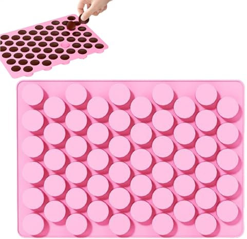 Yidueace Moules Ronds en Silicone, Petits Moules en Silicone | Fabricants De Cupcake De Pâtisserie Faits Maison,Savon Cylindre En Silicone Fait Main Pour Chocolat, Biscuits, Bonbons