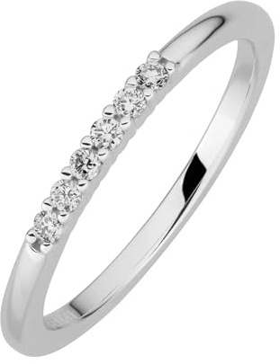 Lyomi Damen Ring 585/- Gold Glänzend Diamant Lab Grown weiß 0,11ct. 067370190-1