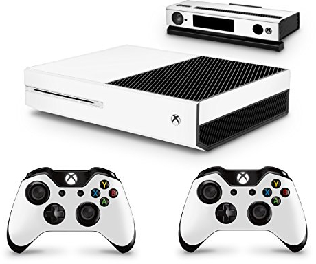 giZmoZ n gadgetZ GNG Adesivi in Vinile per Xbox One con Il Logo di White per Console E per 2X Controllers