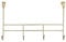 Premier Housewares Over Door Hanger with 4 Hooks | Over The Door Hook for Bedroom, Bathroom | Anti-Slip Back of Door Hook Hanger for Coats, Cloths, Belts | Iron Wire Champagne Gold