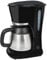Exquisit KA 6501 sw | Kaffeeautomat | 800 Watt | Filterkaffeemaschine | Thermoskanne | Tropfstopp | Kaffeemaschine Edelstahl | schwarz