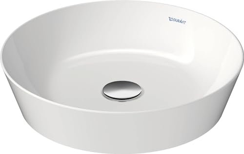 Duravit Cape Cod Aufsatzbecken, 430 mm, ohne Hahnlochbank, ohne Überlauf, 23284300001, Farbe: Weiß