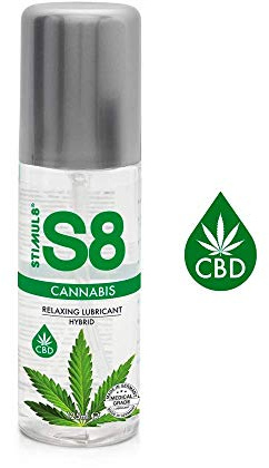 S8 Hybrid Gleitgel 125 ml – Cannabis Duft Intimgel, Sinnliches Gleitgel, Hautfreundlich, Lang Anhaltend