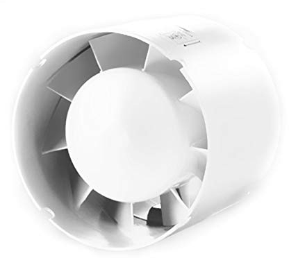 Weedness Grow Lüfter 190 m³/h 125 mm Anschluss - Anbau Indoor Abluft Rohrlüfter Abluftventilator Rohrventilator Growzelt Axiallüfter