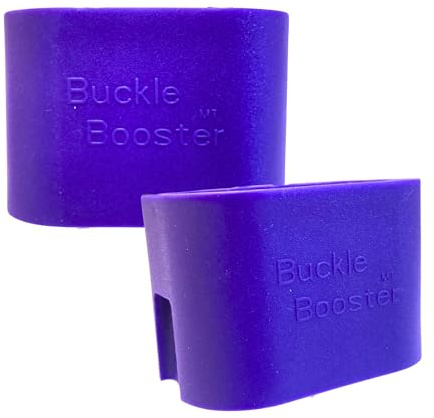BPA-freie Sicherheitsgurtschnalle, Booster (2er-Pack) – hebt Ihre Sicherheitsgurte für einfachen Zugang – Gratis Aufkleber-Set Geschenk