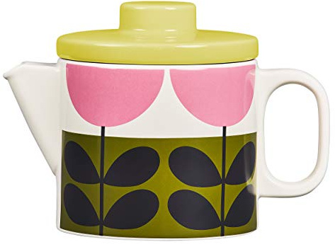 Orla Kiely OK615 Teapot-Sunflower Candy, Ceramic