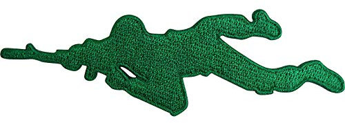 ELLU Disney Toy Story Green Army Men Patch Embroidered Badge Iron Sew On Shirt Jeans