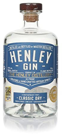 Classic Dry Gin 70cl by The Henley Distillery (42% ABV Alcohol) | London Dry Gin | Small Batch Gin Infused with Orange Peel, Lemon Grass & Szechuan Pepper | A Refreshing, Citrusy, Sipping Gin
