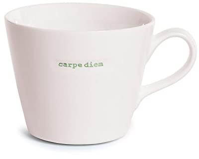 Statement Henkeltasse Carpe Diem Grün 380 ml Keith Brymer Jones Kaffee-Tasse