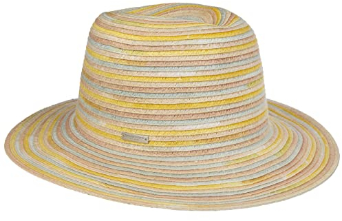 Seeberger Valcosta Fedora Strohhut Damenhut Sommerhut Sonnenhut Gartenhut Strandhut Damen - Sommer Frühling-Sommer - One Size gelb