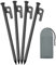 4 Pieces Tent Pegs, Steel Pegs, 7.9 Inch Ground Nail, Tent Pegs Made of Steel, Pegs, Tent Nails, Camping Tent Pegs for Camping and Outdoor Hiking