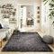 Steffensmeier Hochflor Teppich Jolly | Shaggy Langflor Teppich Wohnzimmer, Schlafzimmer, Anthrazit, Größe: 240x290 cm