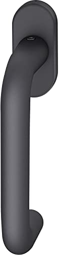 FSB Fenstergriff 34 1070 ovale Rosette Fensterklinke Aluminium schwarz matt