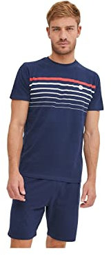 Serge Blanco Ser/1/Enc Homme Ensemble de Pijama, Bleu3, XL
