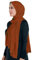 Lina & Lily Maxi Hijab Jersey Premium, Kopftuch Schal Turban für Muslimische Frauen (Rost)