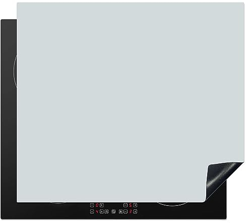 KitchenYeah© Cubre Vitrocerámica - Protector Vitroceramica Induccion 60x52 cm - Tapa Vitroceramica - Protector de Vitroceramica Plata - Gris - Metálico - Ligero