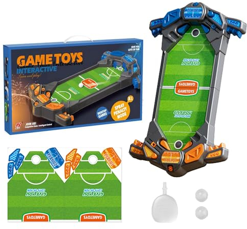 Tischkicker,JBSON Mini Tischfussball Spiele Interaktives Tischfußballspiel mit 2 Fußbälle Eltern Kind Brettspiele, Innen 2-Spieler-Party-Spielzeug-Geschenk Party für Kinder Erwachsene ab 4 Jahren