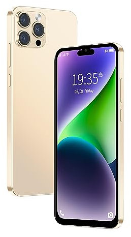 QrZrQ Q15Pro Téléphone Mobile, écran HD 6,1 Pouces, Android 10.0, 16GB (Extensible à 128GB), Quad Core, Dual SIM Dual Camera Cheap 3G Smartphone (Q15Pro-Golden)