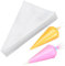 TAKUZA 100 Stück Spritzbeutel Einweg, Profi Einweg Spritzbeutel, Piping Bags, Spitz Zulaufender Einwegspritzbeutel, Okay für Sahne, Gebäck, für Schwerere Füllungen zu Gebrauchen(Transparent)