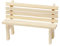 CREATIV DISCOUNT Miniatur-Holz-Bank, Größe 13 x 8,5 x 5 cm