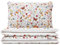 MUMLA - Bettwäsche 200x200 cm, 100% Baumwolle, 3-teiliges Bettwäsche mit Schmetterlingsmuster - 1x Bettdeckenbezug + 2X Kopfkissenbezug 80x70 cm mit Reißverschluss, Zertifikat Oeko-Tex