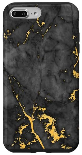 Black and Gold Rock Pattern Case for iPhone 7 Plus/8 Plus