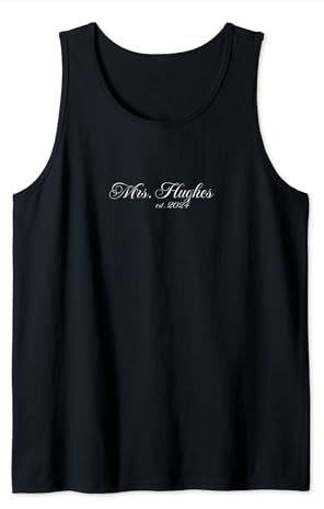 Mrs HUGHES 2024 er legte einen Ring drauf Verlobung Hochzeit Tank Top