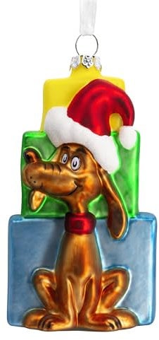 Hallmark Dr. Seuss's How The Grinch Stole Christmas! Max The Dog Weihnachtsschmuck aus geblasenem Glas