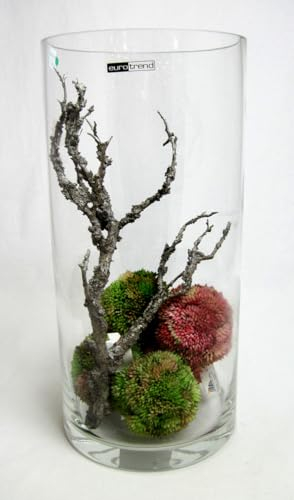 Generisch Deko-Glasgefäß Zylinder New York glasklar ca. 35 cm hoch