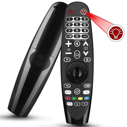 Bemexred Replacement for LG TV Remote Control Compatible for All LG Smart TVs, Universal Backlit Remote Control Replacement for LG Magic and Infrared Remote