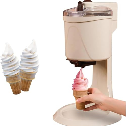 URJWAN MáQuina para Hacer Postres Y Helados, MáQuina para Hacer Helados En El Hogar, MáQuina para Hacer Helados, MáQuina para Hacer Helados PortáTil, Mezclador De Helados para Bar De Hotel