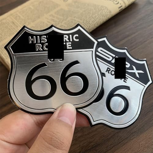 adesivi antiscivolo moto Moto HISTORIC ROUTE 66 ROAD Embleem Badge SRX Decalcomanie Retro Style Moto Corpo Tappo Serbatoio Carburante Adesivi adesivi protezioni moto