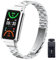 Kcdream Correa Compatible con OPPO Band 2, Pulsera Metálica de Acero Inoxidable para Mujer Hombre, Correa de Reemplazar para OPPO Band 2 (No Host), 150mm - 220mm, Plateado