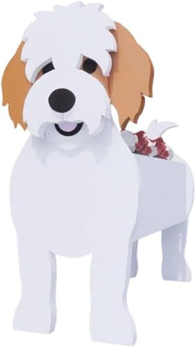 Blumentöpfe für den Außenbereich, niedlicher Blumentopf für Hunde, kreativer Garten-Cartoon-Blumentopf, Pflanzenbehälter-Halter, Heimdekoration, Geschenk, Pflanzen sind Nicht im Li
