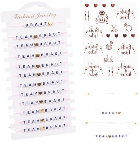 Jga Accessoires Frauen,Jga Armbänder Frauen,Team Braut Armbänder,Armbänder Jga Frauen.Weiße Linie