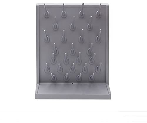 Rejilla De Secado Rejilla De Secado De Cristalería De Laboratorio Rejilla De Drenaje De Secado De Laboratorio Soporte De Pared O De Escritorio Material De PP Extraíble 27 Clavos Secos,A
