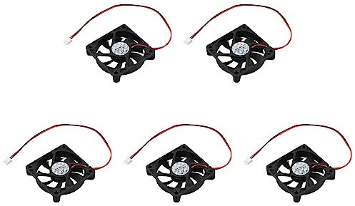 Lckiioy 5X Boitier PC de Bureau DC 12V 0.16A 60mm 2 Pin Refroidisseur Ventilateur