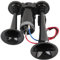 Dual Trumpets Electric Horn, DC24V 130dB Super Loud Air Horn with Installation Accessories, Train Horn for Car, Car Horns Kit for Vehicles Trucks Trains Boats, Easy Installation