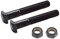 FLCPJGV Lot de 2 Boulons à Vis Hexagonaux de Rechange pour Skateboard et Camion Kingpin, M10 × 65mm