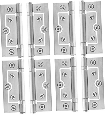 KITANDOVE 6pairs Non Mortise Hinges for Bifold and Flush Doors Heavy Duty Design Ball Bearings for Smooth Movement for Cabinets and Furniture Applications