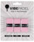 VIBEPADEL Grip 'n' Rip - Overgrip de pádel Antideslizante para Palas de pádel, Pickleball, Squash, bádminton, Paquete de 3, (Paquete Rosa) - Accesorio Ideal para Raqueta de pádel y